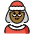 Mrs. Claus Medium Dark Skin Tone Emoji from OpenMoji Set