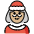 Mrs. Claus Medium Light Skin Tone Emoji from OpenMoji Set