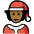 Mx Claus Medium Dark Skin Tone Emoji from OpenMoji Set