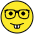 Nerd Face Emoji from OpenMoji Set