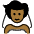 Person With Veil Medium Dark Skin Tone Emoji from OpenMoji Set