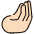 Pinched Fingers Light Skin Tone Emoji from OpenMoji Set