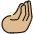 Pinched Fingers Medium Light Skin Tone Emoji from OpenMoji Set