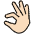 Pinching Hand Light Skin Tone Emoji from OpenMoji Set