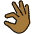 Pinching Hand Medium Dark Skin Tone Emoji from OpenMoji Set