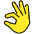 Pinching Hand Emoji from OpenMoji Set