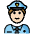 Police Officer Light Skin Tone Emoji from OpenMoji Set