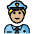 Police Officer Medium Light Skin Tone Emoji from OpenMoji Set