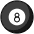Pool 8 Ball Emoji from OpenMoji Set