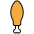 Poultry Leg Emoji from OpenMoji Set