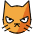 Pouting Cat Emoji from OpenMoji Set