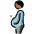 Pregnant Man Medium Dark Skin Tone Emoji from OpenMoji Set