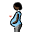 Pregnant Person Dark Skin Tone Emoji from OpenMoji Set