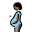 Pregnant Person Medium Dark Skin Tone Emoji from OpenMoji Set
