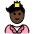 Prince Dark Skin Tone Emoji from OpenMoji Set