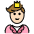 Prince Light Skin Tone Emoji from OpenMoji Set