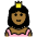 Princess Medium Dark Skin Tone Emoji from OpenMoji Set
