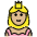 Princess Medium Light Skin Tone Emoji from OpenMoji Set