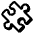 Puzzle Piece High Contrast Emoji from Fluent Emoji High Contrast Set