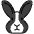 Rabbit Face Emoji from OpenMoji Set