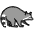 Raccoon Emoji from OpenMoji Emoji Set