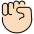 Raised Fist Light Skin Tone Emoji from OpenMoji Set