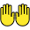 Raising Hands Emoji from OpenMoji Set
