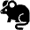 Rat High Contrast Emoji from Fluent Emoji High Contrast Set