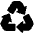 Recycling Symbol High Contrast Emoji from Fluent Emoji High Contrast Set