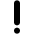 Red Exclamation Mark High Contrast Emoji from Fluent Emoji High Contrast Set