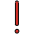 Red Exclamation Mark Emoji from OpenMoji Set