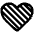 Red Heart High Contrast Emoji from Fluent Emoji High Contrast Set