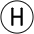 Regional Indicator H Emoji from OpenMoji Set