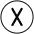 Regional Indicator X Emoji from OpenMoji Set