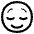 Relieved Face High Contrast Emoji from Fluent Emoji High Contrast Set