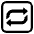 Repeat Button High Contrast Emoji from Fluent Emoji High Contrast Set
