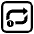 Repeat Single Button High Contrast Emoji from Fluent Emoji High Contrast Set