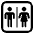 Restroom High Contrast Emoji from Fluent Emoji High Contrast Set