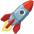 Rocket Emoji from Noto Emoji Set