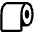 Roll Of Paper High Contrast Emoji from Fluent Emoji High Contrast Set