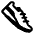 Running Shoe High Contrast Emoji from Fluent Emoji High Contrast Set