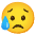 Sad But Relieved Face Emoji from Noto Emoji Set