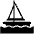 Sailboat High Contrast Emoji from Fluent Emoji High Contrast Set