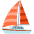Sailboat Emoji from Noto Emoji Set