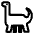 Sauropod High Contrast Emoji from Fluent Emoji High Contrast Set