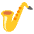 Saxophone Emoji from Noto Emoji Set