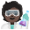 Scientist Dark Skin Tone Emoji from Noto Emoji Set