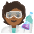 Scientist Medium Dark Skin Tone Emoji from Noto Emoji Set