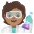 Scientist Medium Skin Tone Emoji from Noto Emoji Set