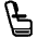 Seat High Contrast Emoji from Fluent Emoji High Contrast Set